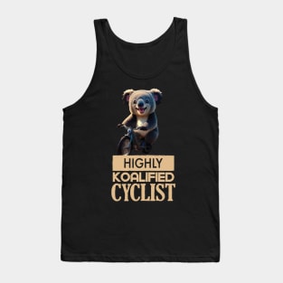 Just a Highly Koalified Cyclist Koala Tank Top